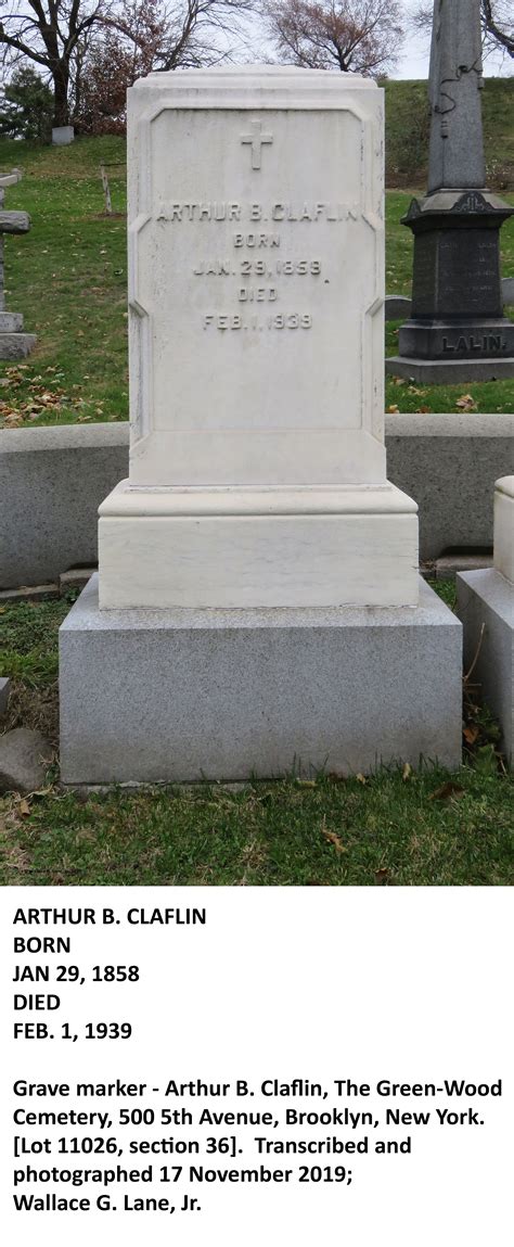 Arthur Brigham Claflin Find A Grave Memorial