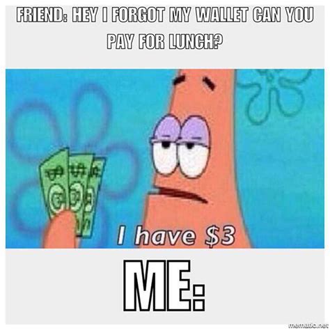 Wallet Spongebob Take My Money Meme Handmade By Zurek