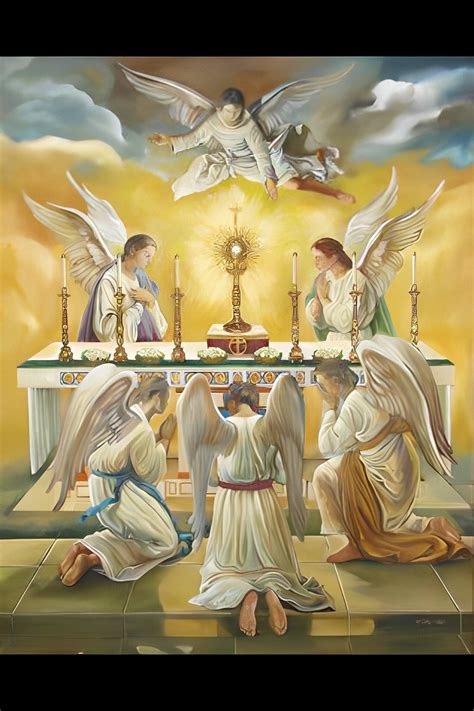 Blessed Sacrament Adoration Of The Angels Benediction Catholic Art