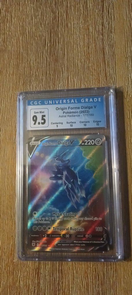 The Pokémon Company Graded Card Origin forme dialga v cgc Catawiki