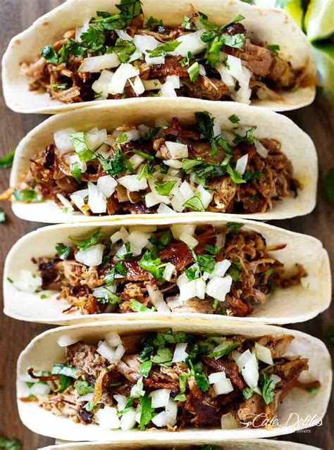 Crispy Pork Carnitas Mexican Slow Cooked Pulled Pork Cafe Delites