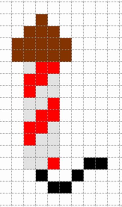 Minecraft Pixel Art Templates | Latter Example Template