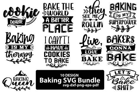 Baking Svg Bundle Graphic By Teeking124 · Creative Fabrica