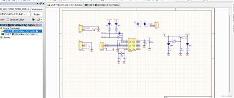 基于CH340G芯片设计 3.3V USB转串口小板 硬件（原理图+PCB+封装库）工程文件.，AD09设计的工程文件_ad设计ch340g ...