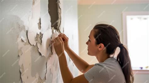 premium ai image  young american man patching small holes