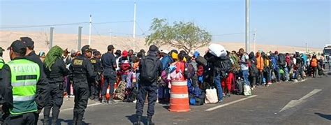 Crisis migratoria en la frontera entre Chile y Perú