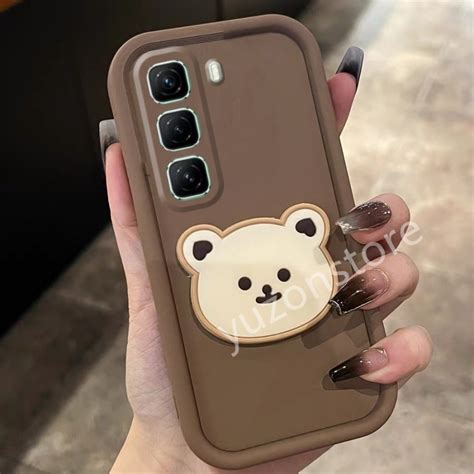 Ready Stock Casing For Infinix Hot Pro Plus Hot G G Three Dimensional Cute Cartoon Bear