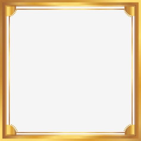 3d Gold Frame Vector Png Images Frame Gold Frame Photos Golds Png