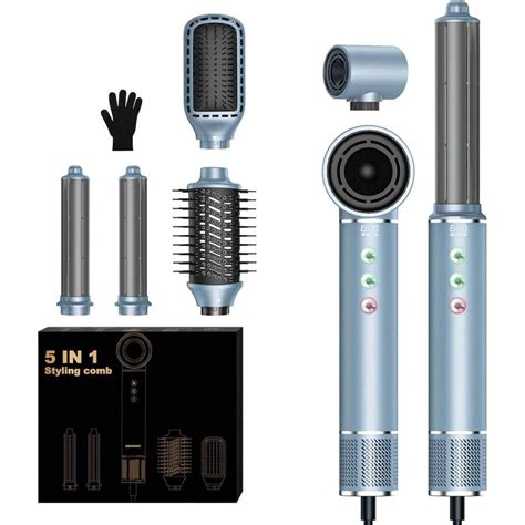 UKLISS 5 In 1 Hair Dryer Brush And Volumizer Detachable Negative Ion Hair Styler One Step Hot