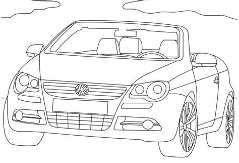 Раскраски Фольксваген - распечатать бесплатно