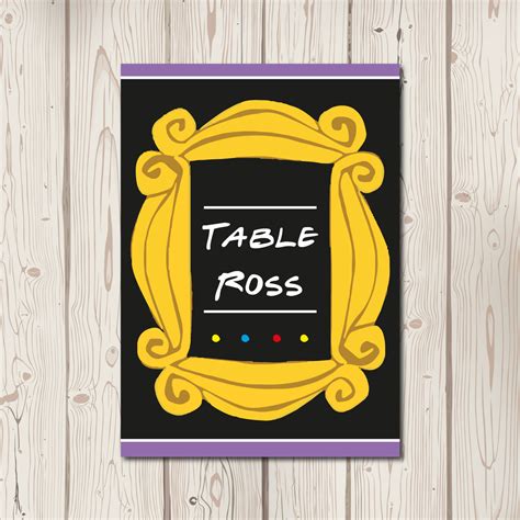 Friends Table Numbers Bluebird Wedding Stationery