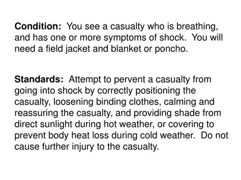 PPT - Perform First Aid to Prevent or Control Shock PowerPoint