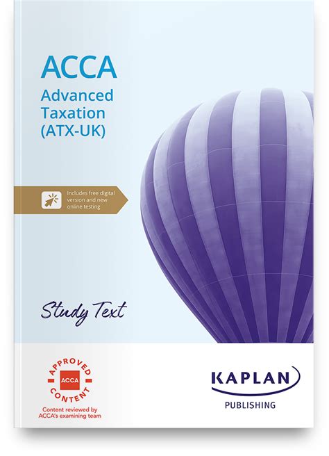 Study Text For Acca Advanced Taxation Atx Kaplan Publishing