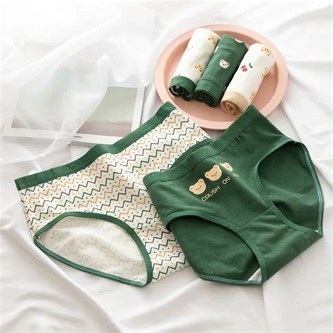 2021 женское хлопковое нижнее белье, японские Симпатичные трусы ...