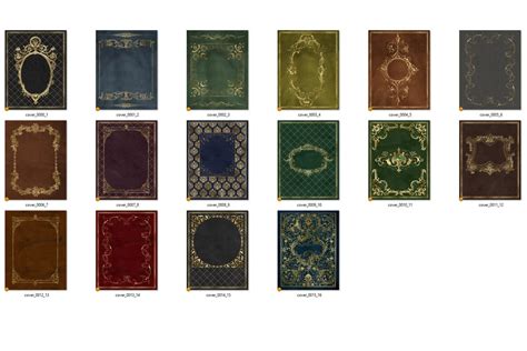 Ornate Gold Book Covers Printable Decorative Gilded Book Etsy