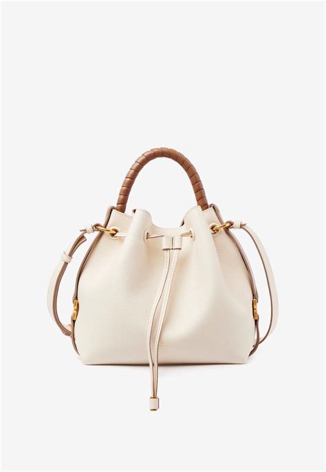 Chloé Marcie Bucket Bag In Leather in Natural Lyst