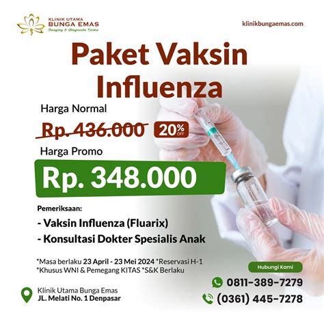 Vaksin Influenza Di Denpasar Bali Vaksinasi Lengkap