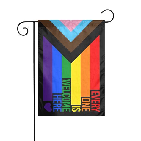Progress Pride Flag Rainbow Gay Lesbian Transgender Bisexual Lgbtq Garden Flag Decoration Yard