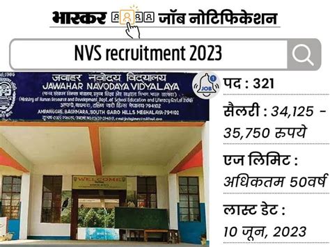 Recruitment For 321 Posts In Navodaya Vidyalaya Candidates Will Be