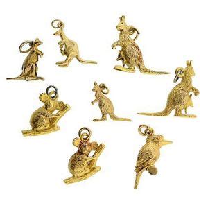 Australian Gold Charms Koalas Kangaroos Kookaburra G Zother