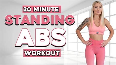 30 MIN STANDING ABS CARDIO For Ab Lines Small Waist Flat Belly All