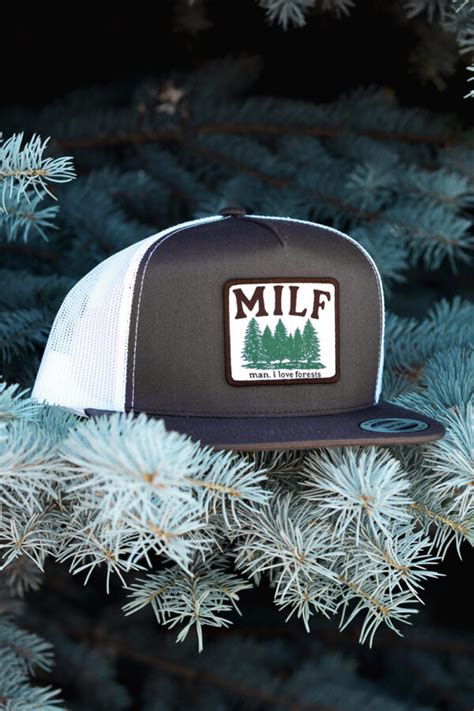 Man I Love Forests MILF Patch Trucker Hat Customizable CD Originals