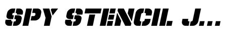 Spy Stencil Jnl Font Webfont And Desktop Myfonts