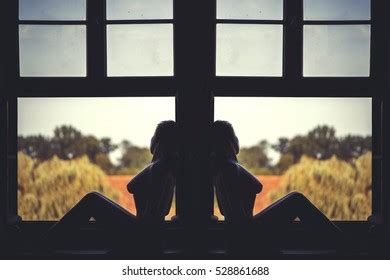 Beautiful Naked Woman Sitting On Window Stock Photo Shutterstock