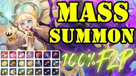 MASS SUMMON 4 5 STARS 20 LEGENDARY SCROLLS F2P SUMMONERS WAR