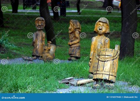 Wooden Figures from Fairy Tales Stock Photo - Image of figures ...