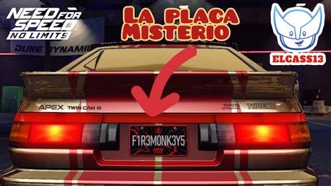 Como Obtener La Placa Misteriosa De Firemonkeys NFS No Limits YouTube