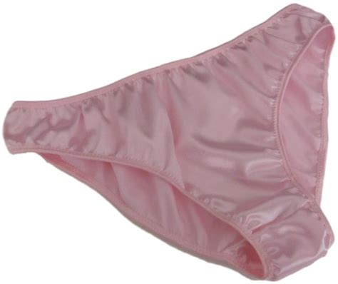 Fdl Satin Bikinis Pale Pink Shimmering Satin Plain And Simple Bikini