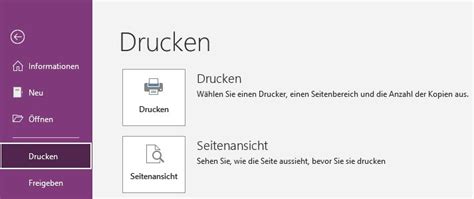In OneNote drucken: Einzelne Seiten & ganze Notizbücher - NoteVorlagen.de