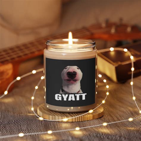 Gyatt Funny Meme Damn Trend Reaction Cringe Gyatt Scented Candles