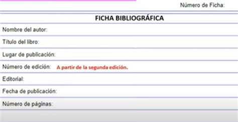 Ficha Bibliográfica ¿qué Es Características Y Funciones 2023