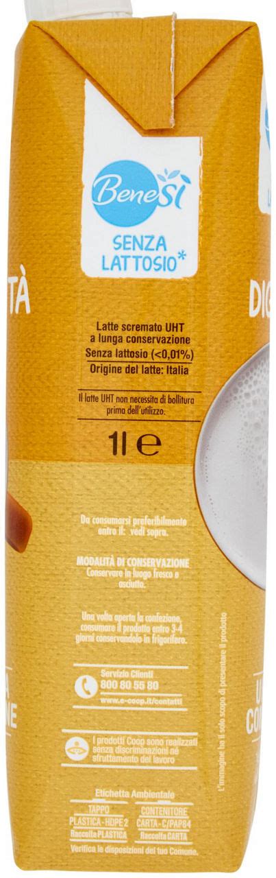 UniCoop Firenze LATTE SCREMATO UHT SENZA LATTOSIO 100 ITALIANO