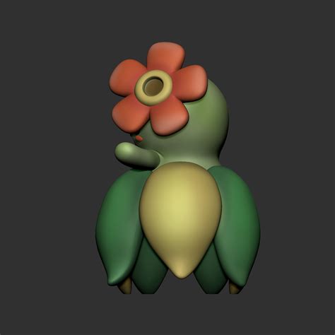Stl File Bellossom Pokemon・3d Printing Idea To Download・cults