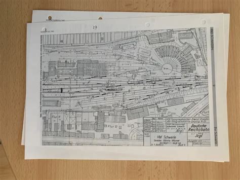 GLEISPLAN VORBILD LUFTBILD Bahnbetriebswerk Bw Schwerin RBD