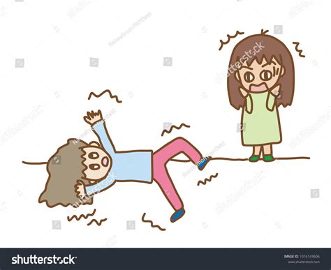 Cute Cartoon Seizure Person Shocked Observer Stock Vector (Royalty Free ...