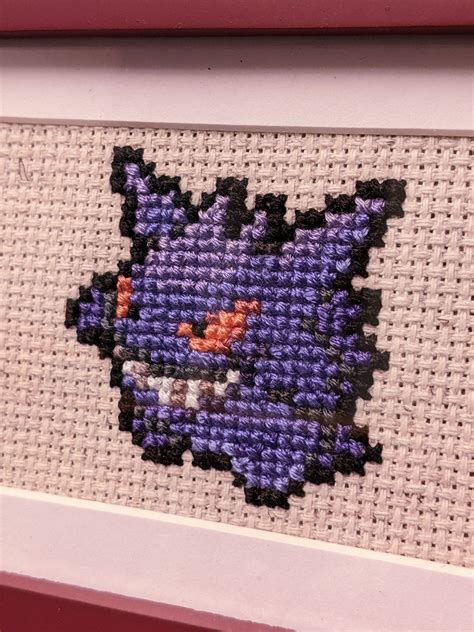 KIT Gengar Pokémon Sprite Series Cross Stitch Etsy