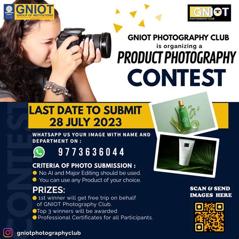 Organizing a Product Photography Contest | GNIOT Campus, Greater Noida