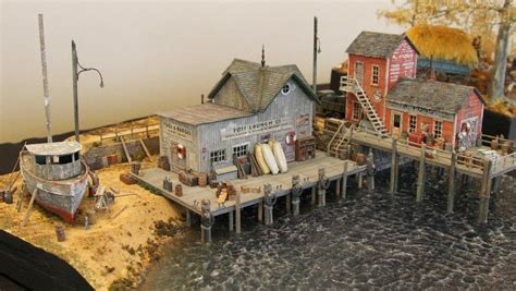 This Beautifully Built Wharf Scene Was Just One Of Many Models And