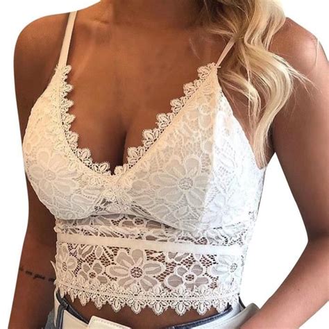 Sasaquoy Brassiere Lingerie Femmes Plus Size Gilet Crop Soutien Gorge Sans Fil Lingerie Sexy