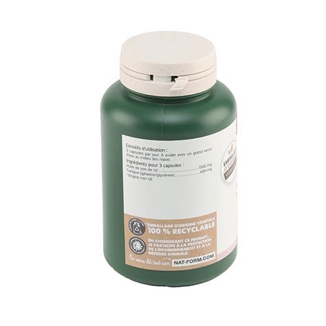Nat Et Form Original Huile De Son De Riz Capsules Cholestérol Et Cœur