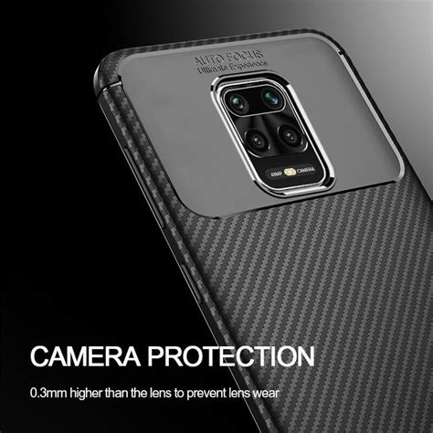 Buy Keysion Carbon Fiber Silicone Case For Xiaomi Redmi Note 9s Note 9 Pro Max Shockproof Phone