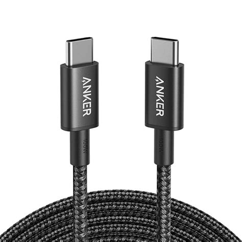 New Nylon Usb C To Usb C 100w Cable 10 Ft Anker Ca