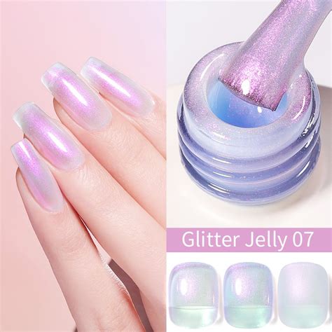 BORN PRETTY Jelly Nude Gel Nail Polish Aurora Purple Translucent Color Varnish Nail Art DIY Ml