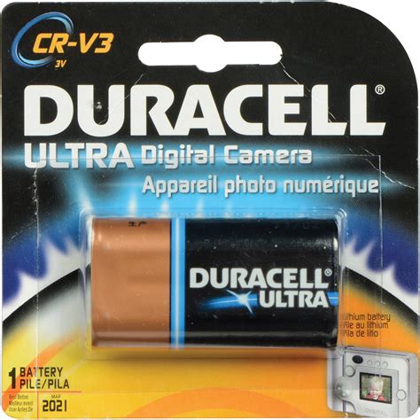 Duracell Ultra CR V3 Lithium Manganese Dioxide Battery