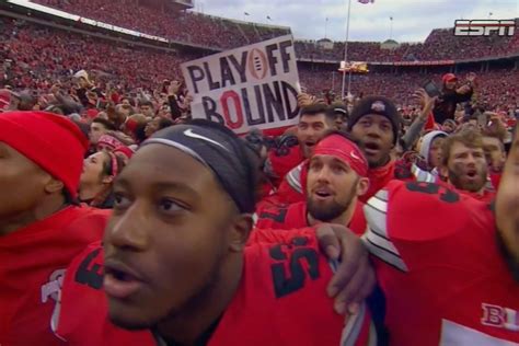 A Hundred Thousand Giddy Buckeyes Joined Ohio State Players To Sing Carmen Ohio After Beating