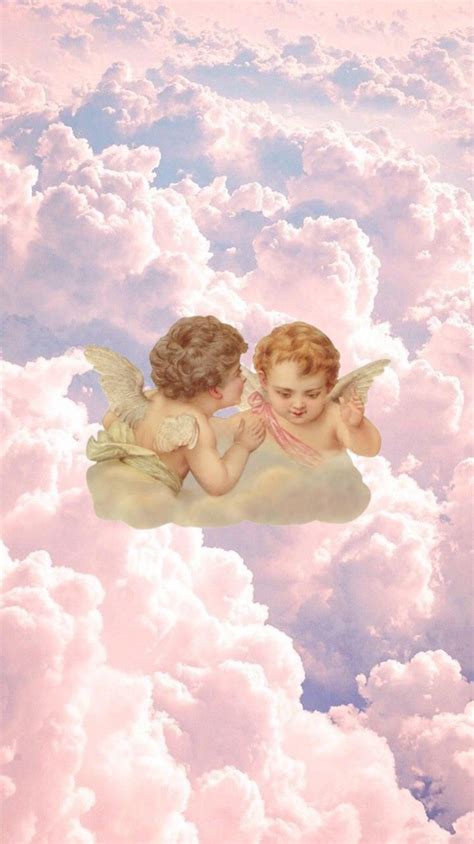 Pink Angel Aesthetic Wallpaper